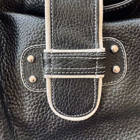 Franco Sarto Leather Hobo Style Shoulder Bag - Picture 3 of 5